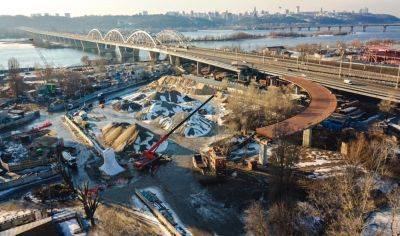 В Киеве открыли развязку на Дарницком мосту - видео