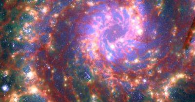 Телескоп Уэбб сделал снимок "призрачной" галактики: она буквально "лопается" от суперпузырей (фото)
