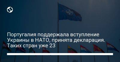 Португалия поддержала вступление Украины в НАТО, принята декларация. Таких стран уже 23