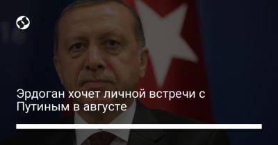 Эрдоган хочет личной встречи с Путиным в августе