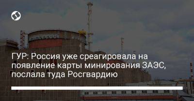 ГУР: Россия уже среагировала на появление карты минирования ЗАЭС, послала туда Росгвардию