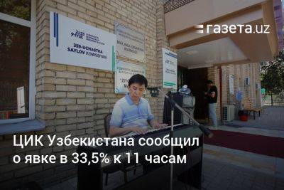 ЦИК Узбекистана сообщил о явке в 33,5% к 11 часам