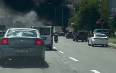 В Киеве произошел масштабный пожар на АЗС