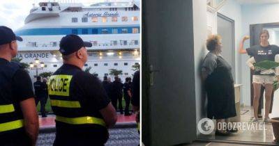 Протесты в Батуми – на акции против российского лайнера в Батуми задержали украинку – фото