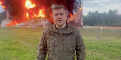 Россия массированно атаковала БПЛА Ровенскую область, разрушена нефтебаза — видео