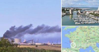 Пожар в порту Ла-Рошель – горят элеваторы с зерном – видео и все подробности