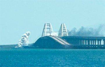 На Крымском мосту в районе Керчи раздались мощные взрывы