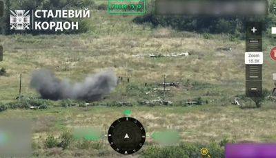 Пограничники показали, как бьют оккупантов на Харьковском направлении (видео)