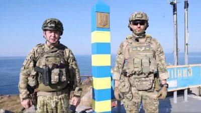 На остров Змеиный вернули украинский пограничный знак | Новости Одессы