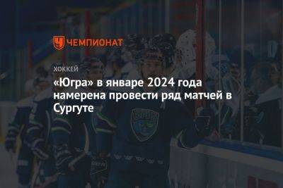 «Югра» в январе 2024 года намерена провести ряд матчей в Сургуте