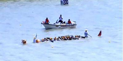 Поразили своей стойкостью. Украинцы во время соревнований по гребле в Таиланде доплыли до финиша в затопленной лодке — видео