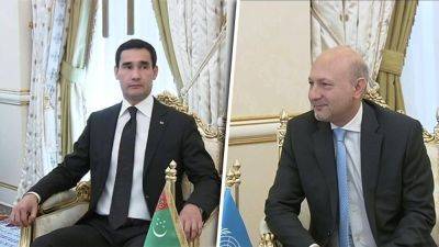 Сердар Бердымухамедов прервал отпуск, чтобы принять нового главу Центра ООН по превентивной дипломатии