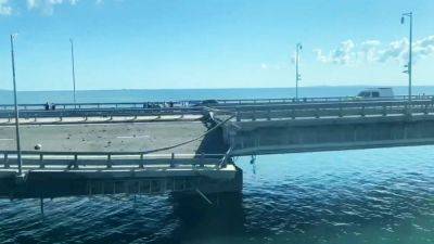 СNN опубликовал видео удара дронов по Крымскому мосту
