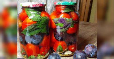 Гости будут обязательно просить добавки: рецепт вкусных маринованных помидоров со сливами от Лилии Цвет