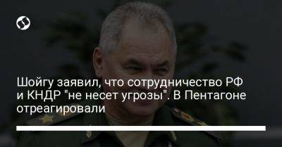 Шойгу заявил, что сотрудничество РФ и КНДР "не несет угрозы". В Пентагоне отреагировали