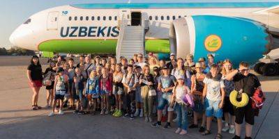 45 украинских детей приехали в Узбекистан на отдых