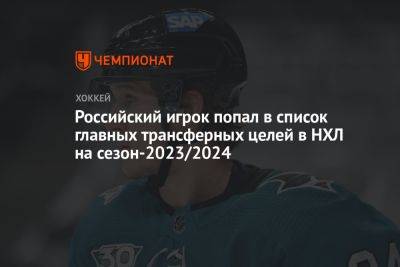 Российский игрок попал в список главных трансферных целей в НХЛ на сезон-2023/2024