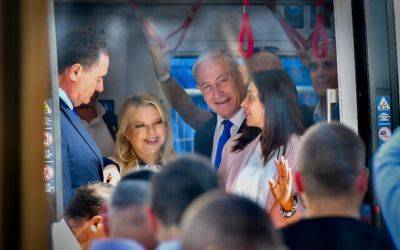 Нетаниягу открыл трамвайнyю линию в Тель-Авиве