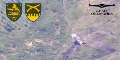 Силы обороны Украины уничтожили вражеский танк Т-90 с помощью дрона — видео