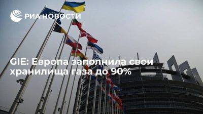 GIE: Европа заполнила свои хранилища газа до 90%