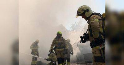 Спасатели тушат сильный пожар под Киевом: стало известно, что горит (фото, видео)