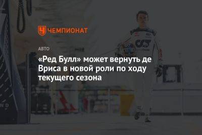 «Ред Булл» может вернуть де Вриса в новой роли по ходу текущего сезона