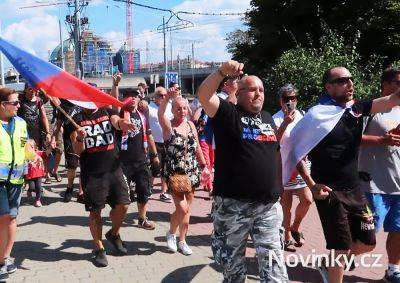 Антиукраинский марш в Пльзене собрал 100 человек: видео
