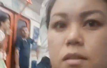 Видеофакт: Узбечка поставила россиянку на место в вагоне метро