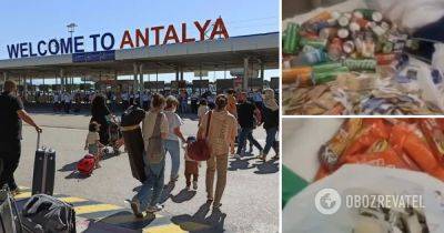 Российские туристы пытались вывезти из отеля в Турции 35 кг еды - видео