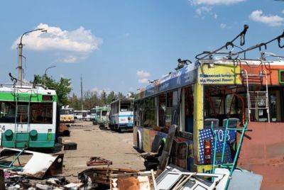 Троллейбусное депо в Северодонецке уничтожено: в сети показали фото