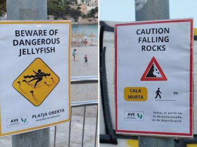 Испанцы устанавливают фальшивые предупредительные знаки на пляжах, чтобы избавиться от туристов - unn.com.ua - Украина - Киев - Испания