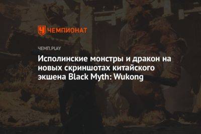 Исполинские монстры и дракон на новых скриншотах китайского экшена Black Myth: Wukong