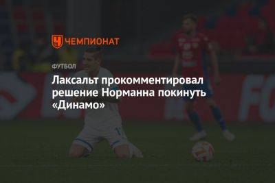Лаксальт прокомментировал решение Норманна покинуть «Динамо»