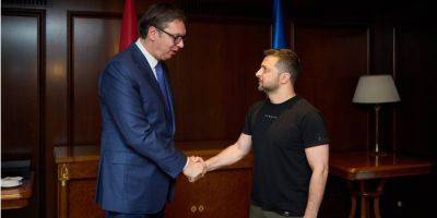 Зеленский в Греции провел разговор с сербским президентом Вучичем