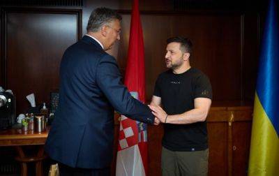 Зеленский обсудил оборонное сотрудничество с премьером Хорватии