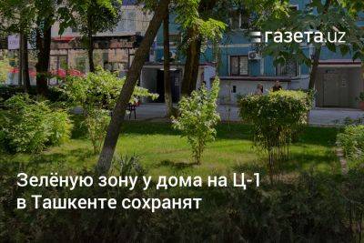 Зелёную зону у дома на Ц-1 в Ташкенте сохранят
