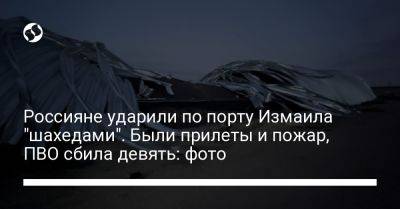 Россияне ударили по порту Измаила "шахедами". Были прилеты и пожар, ПВО сбила девять: фото