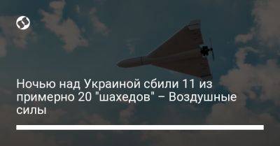 Ночью над Украиной сбили 11 из примерно 20 "шахедов" – Воздушные силы