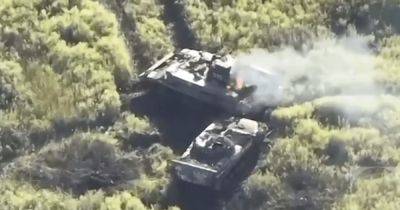 Группа "Асгард" и Сичеславская бригада уничтожили БМП и танк россиян на Лиманском направлении (видео)