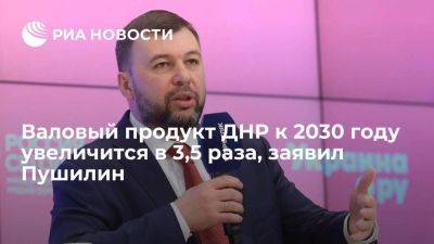 Денис Пушилин - Пушилин: валовый региональный продукт ДНР к 2030 году увеличится в 3,5 раза - smartmoney.one - Россия - ДНР - Донбасс
