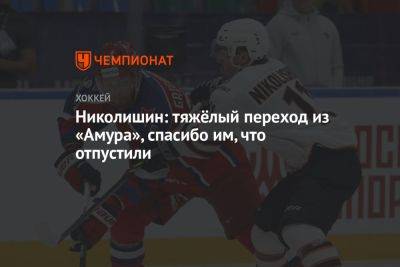 Иван Николишин - Лев Лукин - Николишин: тяжёлый переход из «Амура», спасибо им, что отпустили - championat.com