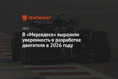 В «Мерседесе» выразили уверенность в разработке двигателя в 2026 году