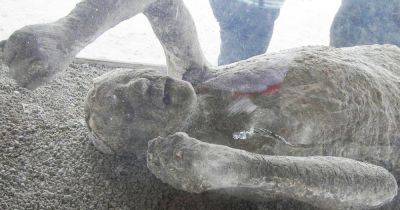 Сохранили, но повредили: фигуры жертв Везувия загрязнены гипсом