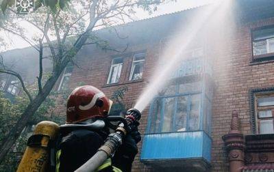 В Печерском районе Киева ликвидировали пожар, пострадал один человек