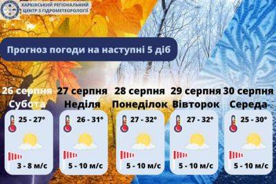 Какой будет погода в Харькове и области в выходные и на следующей неделе