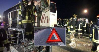 Автобус с украинцами в Италии попал в ДТП - есть пострадавшие - фото