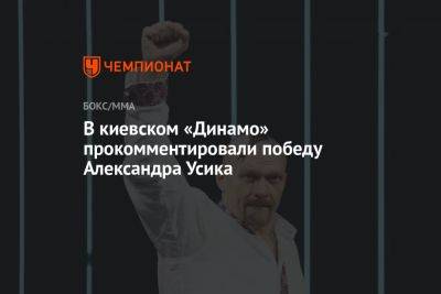 В киевском «Динамо» прокомментировали победу Александра Усика