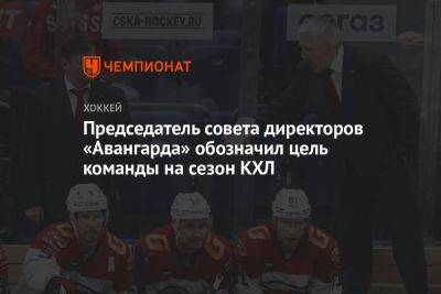 Председатель совета директоров «Авангарда» обозначил цель команды на сезон КХЛ