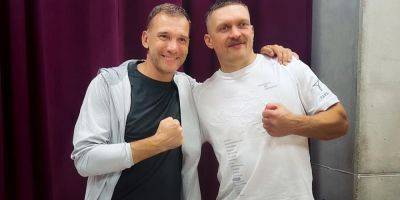 «Спасибо за бой, чемпион!» Андрей Шевченко встретился с Усиком после поединка с Дюбуа