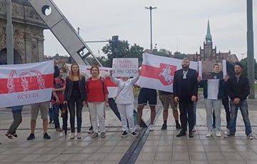 Белорусы вышли на акции в поддержку Полины Шарендо-Панасюк и других политзаключенных